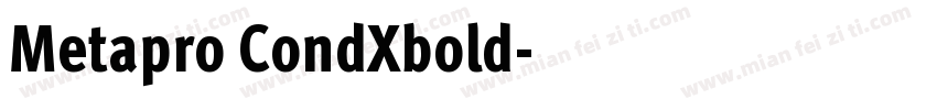 Metapro CondXbold字体转换